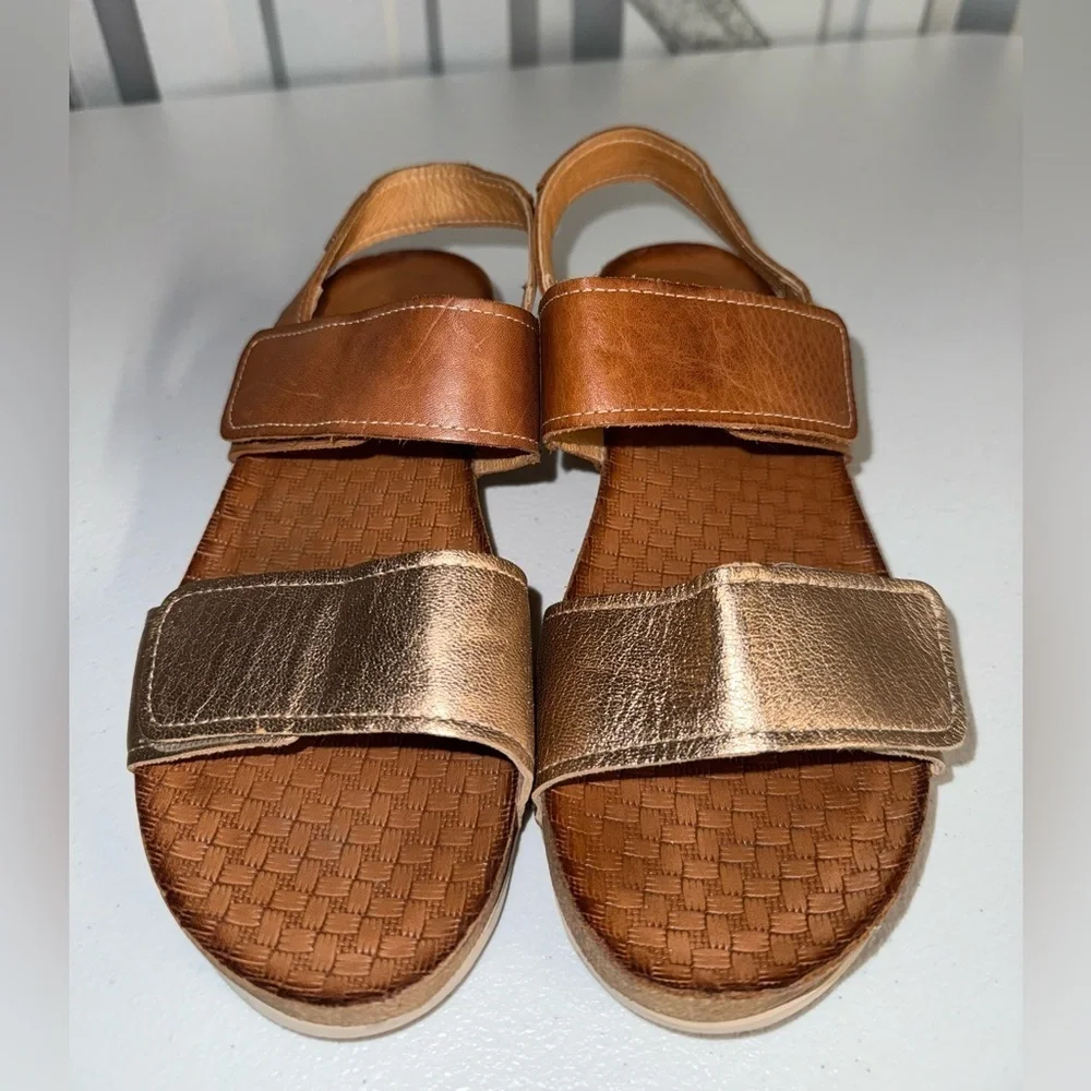 Pikolinos Mahon double strap with back wedge sandals size 7